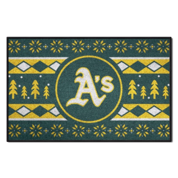 Picture of Oakland Athletics Holiday Sweater Starter Mat