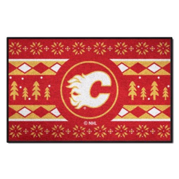 Picture of Calgary Flames Holiday Sweater Starter Mat