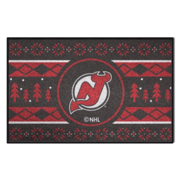 Picture of New Jersey Devils Holiday Sweater Starter Mat