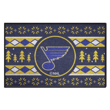 Picture of St. Louis Blues Holiday Sweater Starter Mat