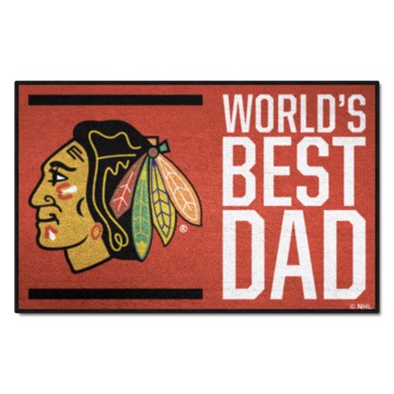 Picture of Chicago Blackhawks Starter Mat - World's Best Dad