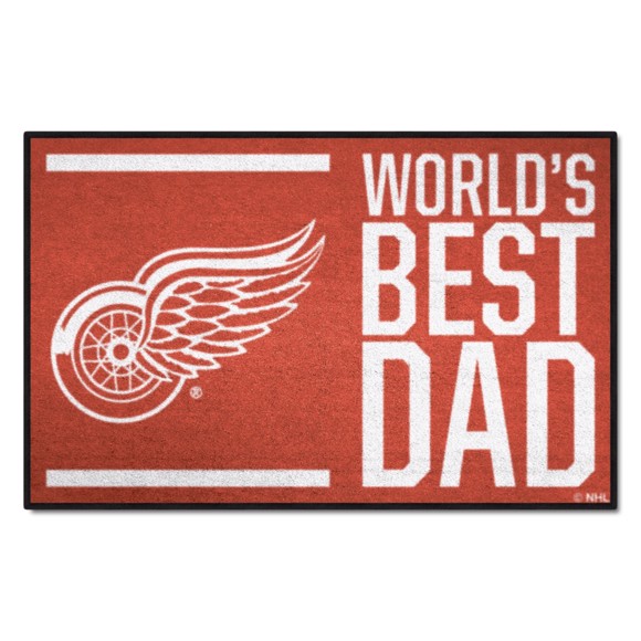 Picture of Detroit Red Wings Starter Mat - World's Best Dad