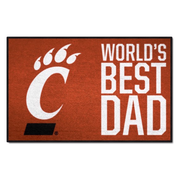 Picture of Cincinnati Bearcats Starter Mat - World's Best Dad