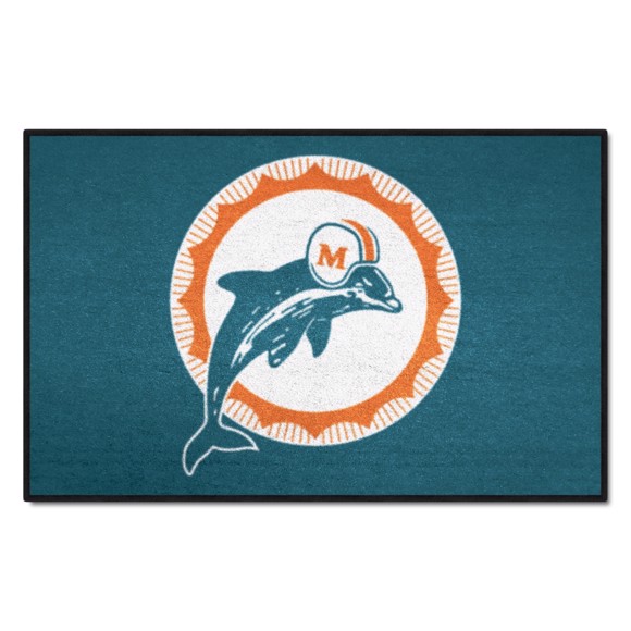 Picture of Miami Dolphins Starter Mat - Retro Collection