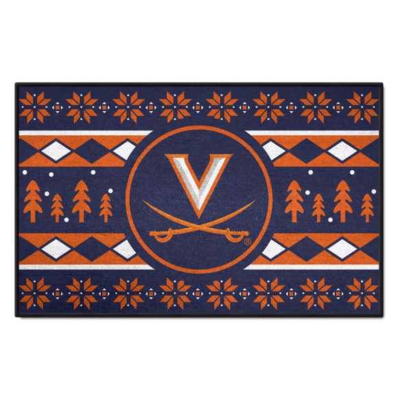 Picture of Virginia Cavaliers Starter Mat - Holiday Sweater