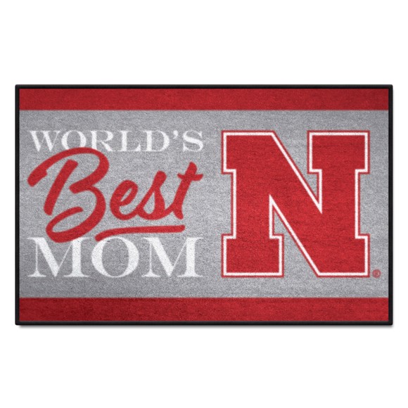 Picture of Nebraska Cornhuskers Starter Mat - World's Best Mom