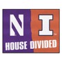 Picture of House Divided - Northwestern / Illinois House Divided House Divided Mat