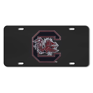 Picture of South Carolina Gamecocks Black Diecast License Plate
