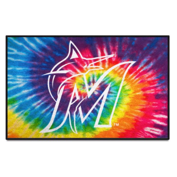 Picture of Miami Marlins Starter Mat - Tie Dye
