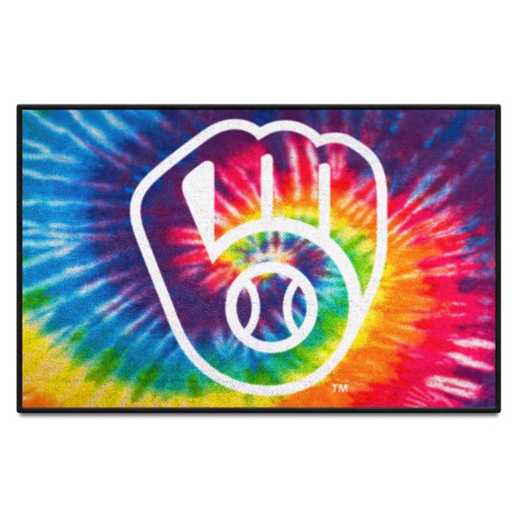 Picture of Milwaukee Brewers Starter Mat - Tie Dye