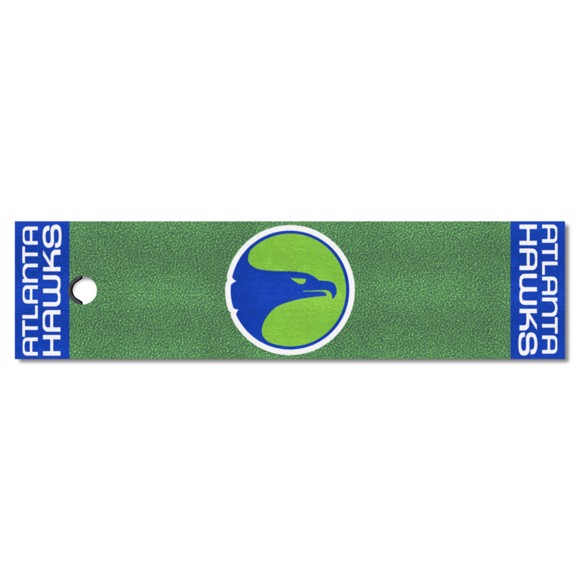Picture of Atlanta Hawks Putting Green Mat - Retro Collection