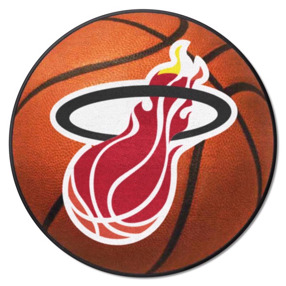 Picture of Miami Heat Basketball Mat - Retro Collection