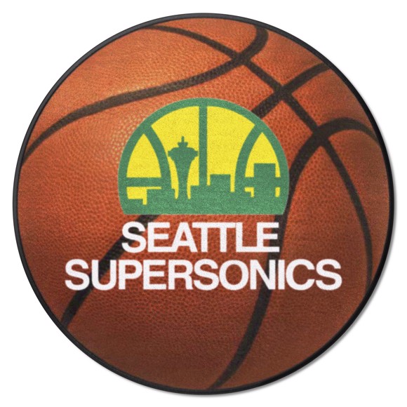 Picture of Seattle Supersonics Basketball Mat - Retro Collection
