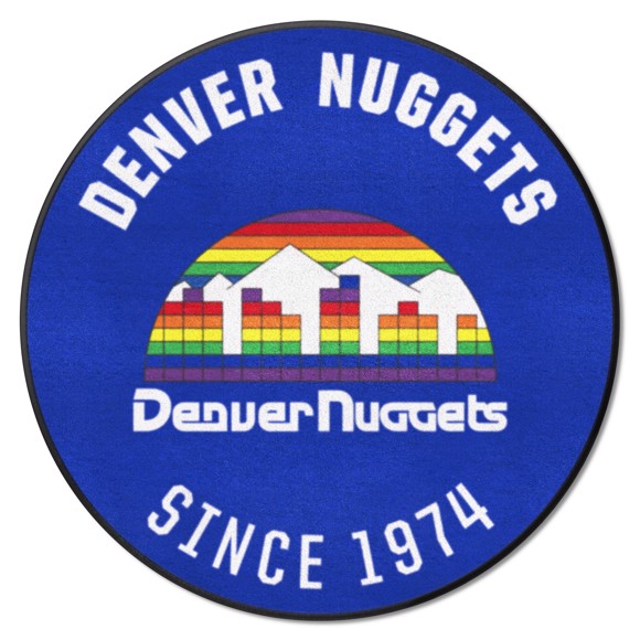 Picture of Denver Nuggets Roundel Mat - Retro Collection