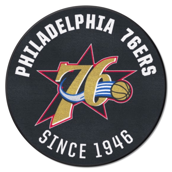 Picture of Philadelphia 76ers Roundel Mat - Retro Collection
