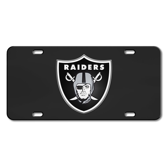 Picture of Las Vegas Raiders Black Diecast License Plate