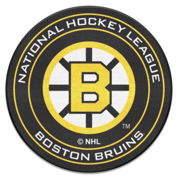 Picture of Boston Bruins Puck Mat - Retro Collection