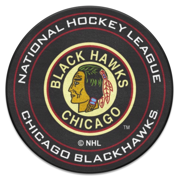 Picture of Chicago Blackhawks Puck Mat - Retro Collection