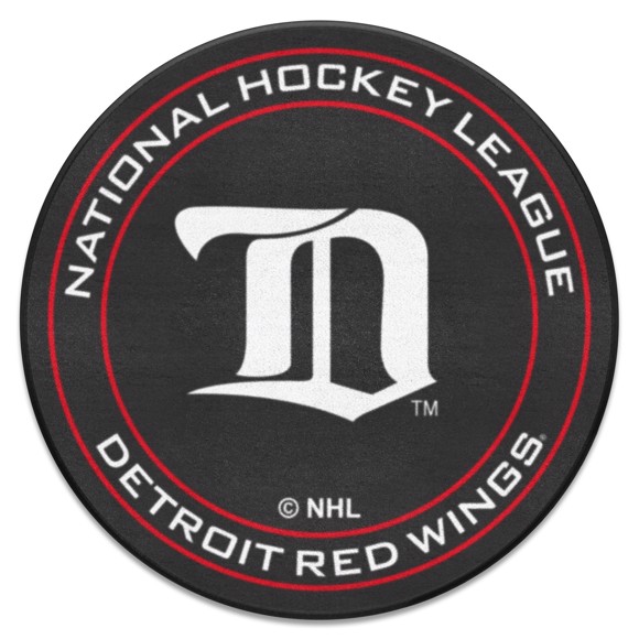 Picture of Detroit Red Wings Puck Mat - Retro Collection