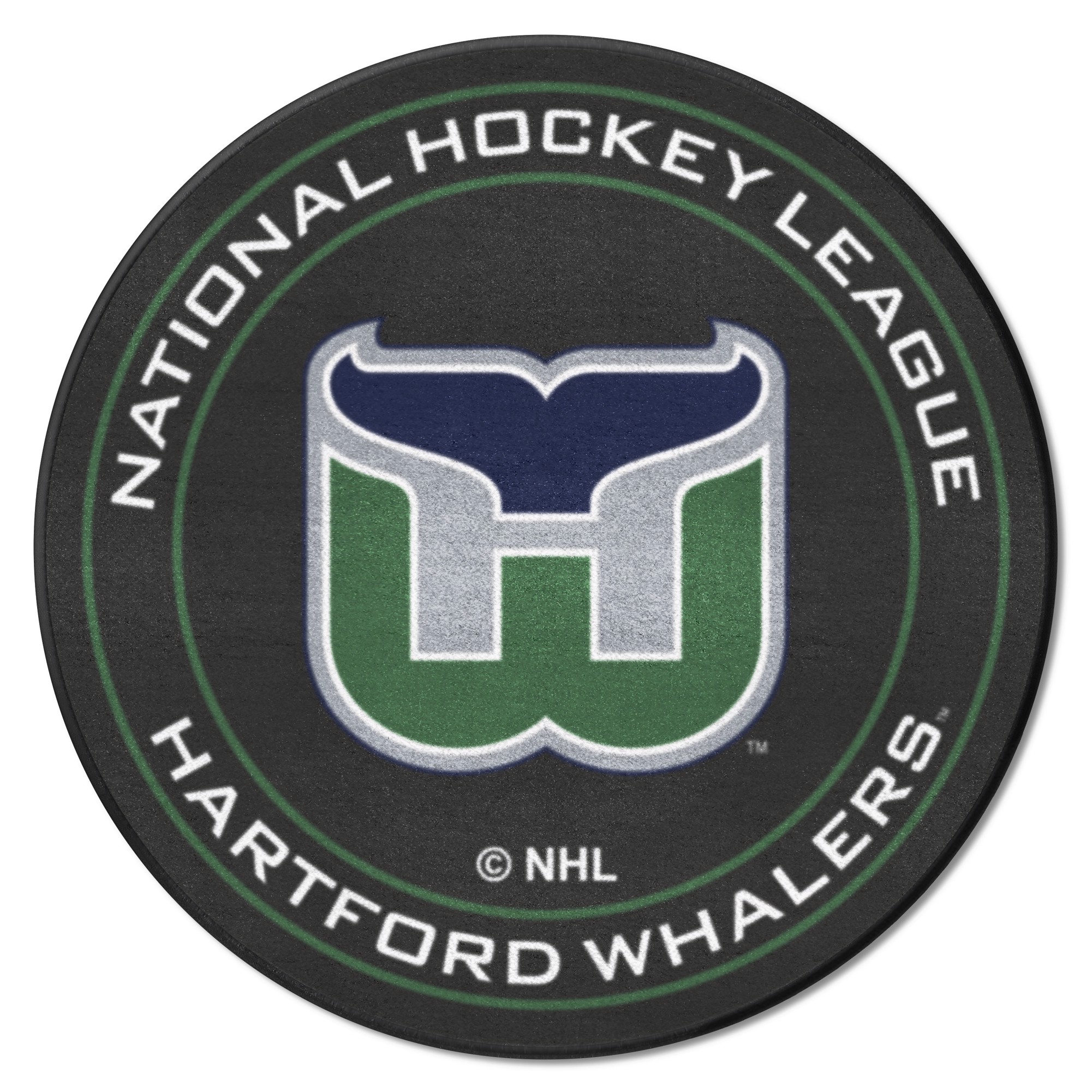 Lids Hartford Whalers Logo Vintage Hockey Puck
