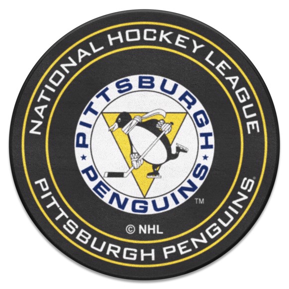 Picture of Pittsburgh Penguins Puck Mat - Retro Collection