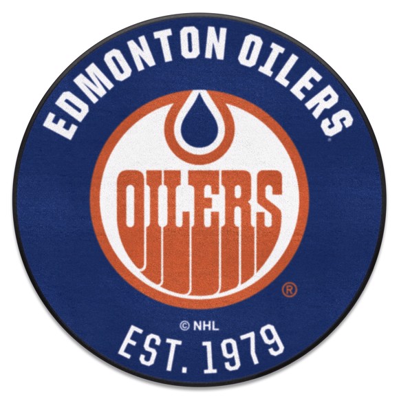 Picture of Edmonton Oilers Roundel Mat - Retro Collection