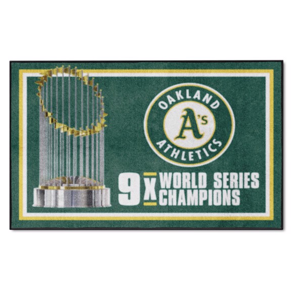 Picture of Oakland Athletics Dynasty 4x6 Rug