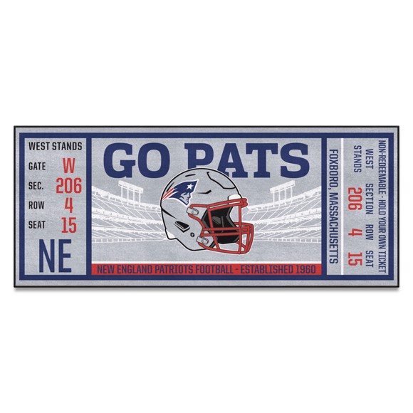 Picture of New England Patriots Ticket Runner