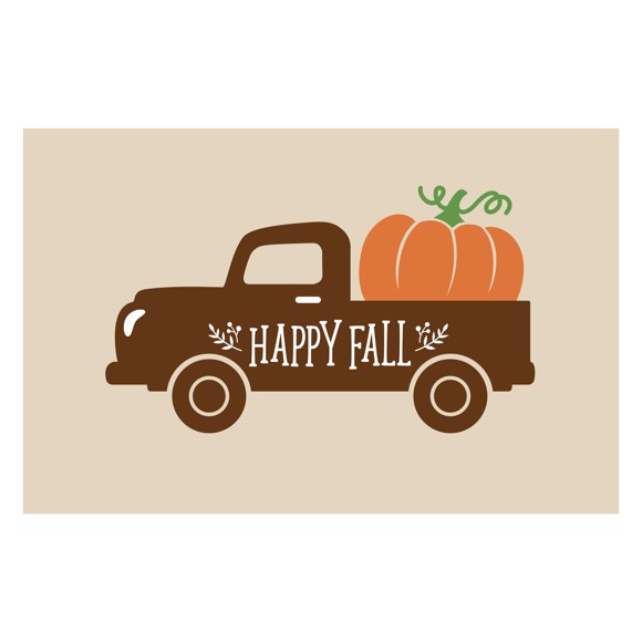 Picture of Happy Fall Truck 2x3 Rug