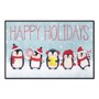 Picture of Happy Holidays Penguins 2x3 Rug