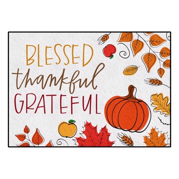 Picture of Blessed Thankful Grateful 2x3 Rug