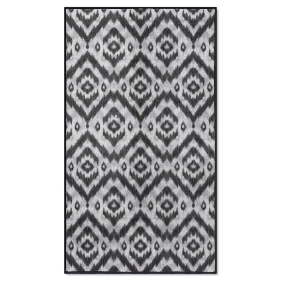 Picture of Gray & Black Abstract Diamond 3x5 Rug