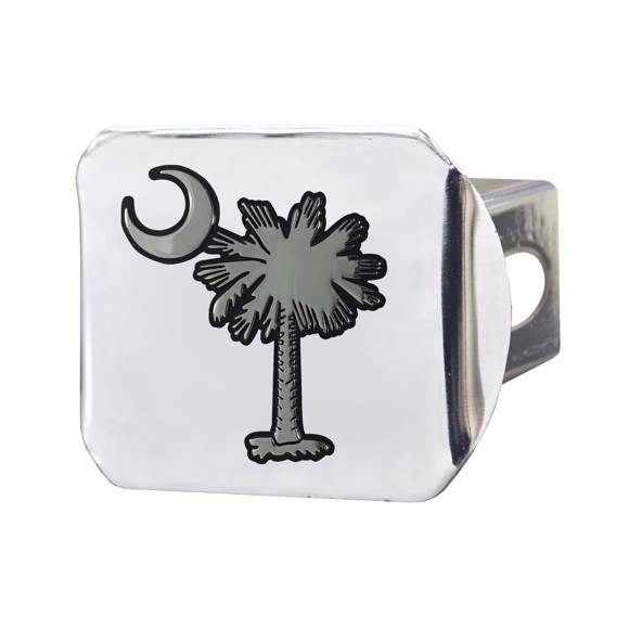 Picture of State of South Carolina - Palmetto Tree Chrome Hitch Cover - Chrome