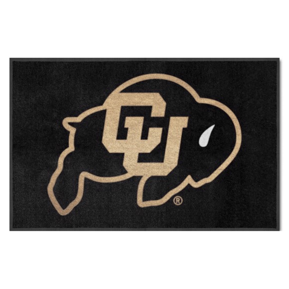 Picture of Colorado Buffaloes 4X6 Logo Mat - Landscape