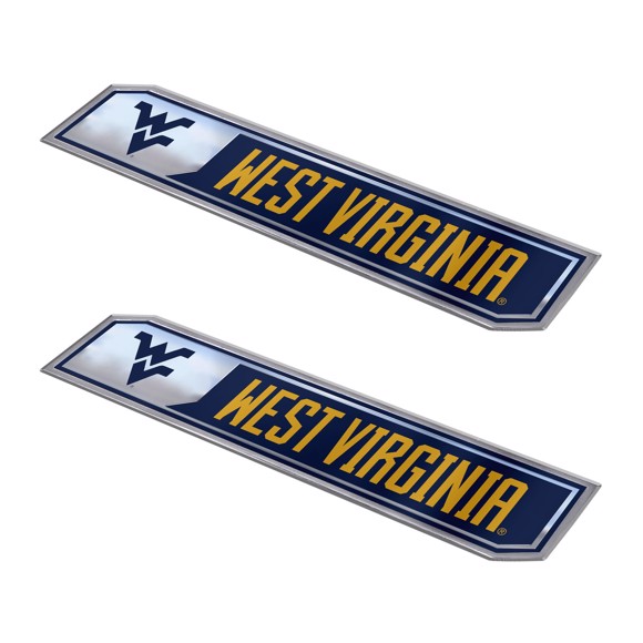Picture of West Virginia Mountaineers Embossed Truck Emblem 2-pk