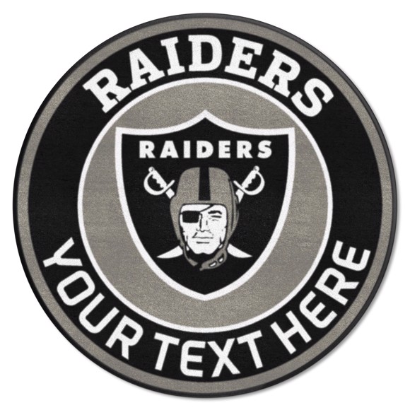 Picture of Las Vegas Raiders Personalized Roundel Mat