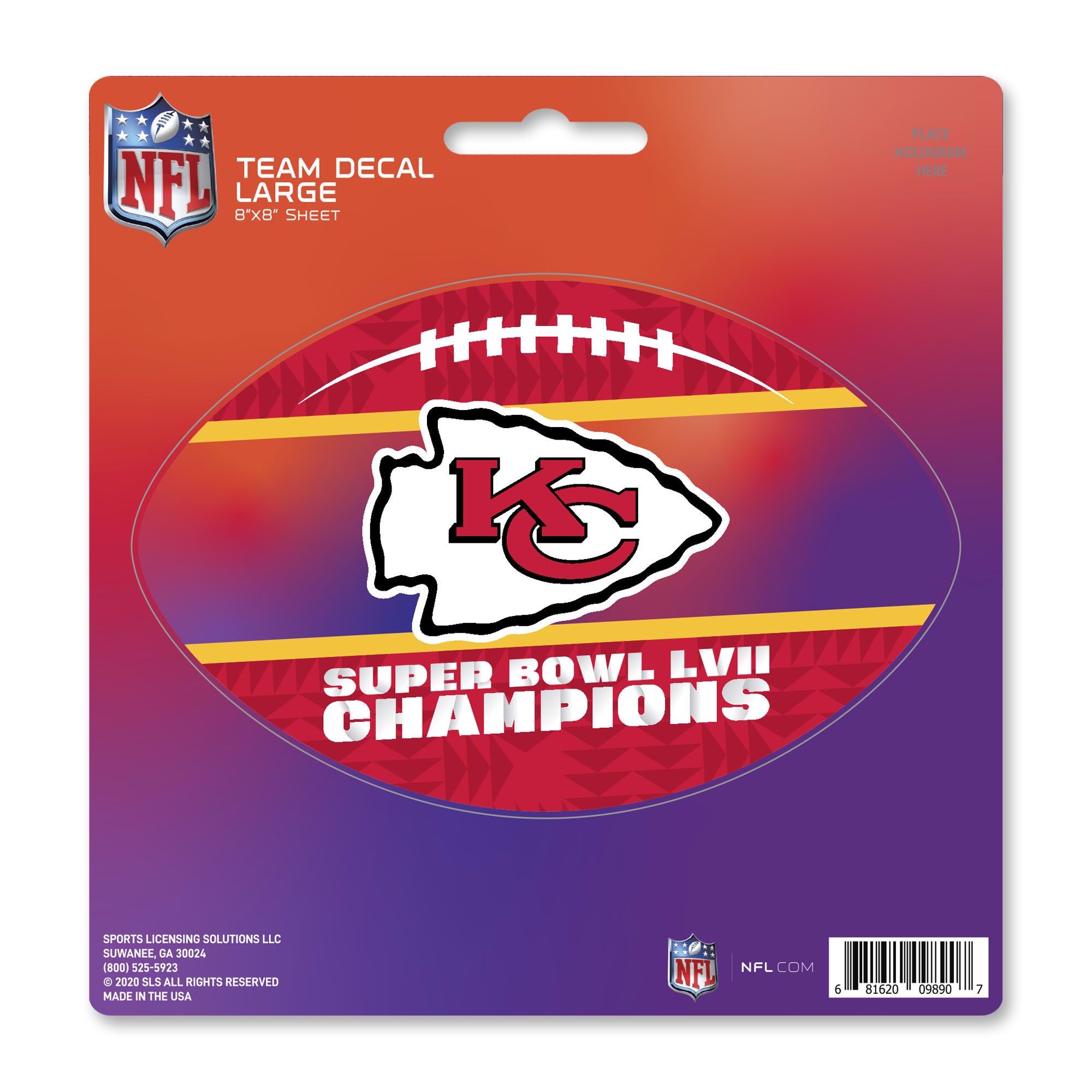 Fanmats | Kansas City Chiefs Super Bowl LVII Large Decal