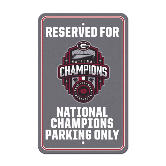 Picture of Georgia Bulldogs 2022-23 National Champions Parking Sign