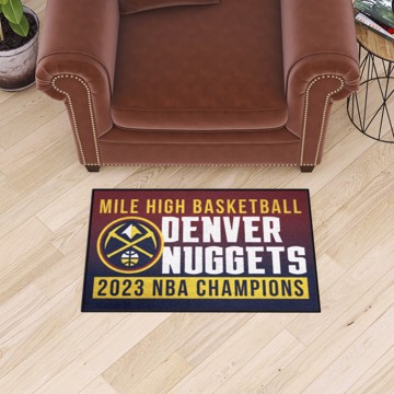 Picture of Denver Nuggets 2023 NBA Finals Champions Starter Mat Accent Rug - 19in. x 30in.