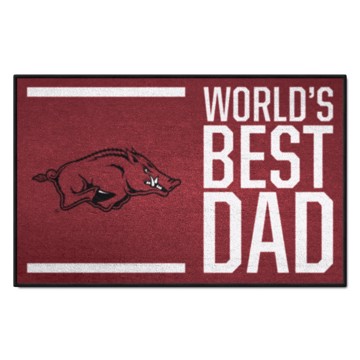 Picture of Arkansas Razorbacks Starter Mat - World's Best Dad