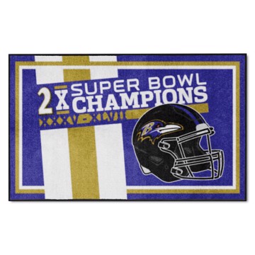 Picture of Baltimore Ravens Dynasty 4x6 Rug