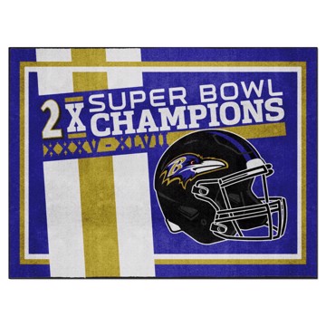 Picture of Baltimore Ravens Dynasty 8x10 Rug