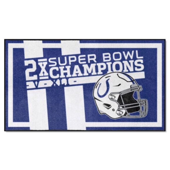 Picture of Indianapolis Colts Dynasty 3x5 Rug