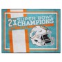 Picture of Miami Dolphins Dynasty 8x10 Rug