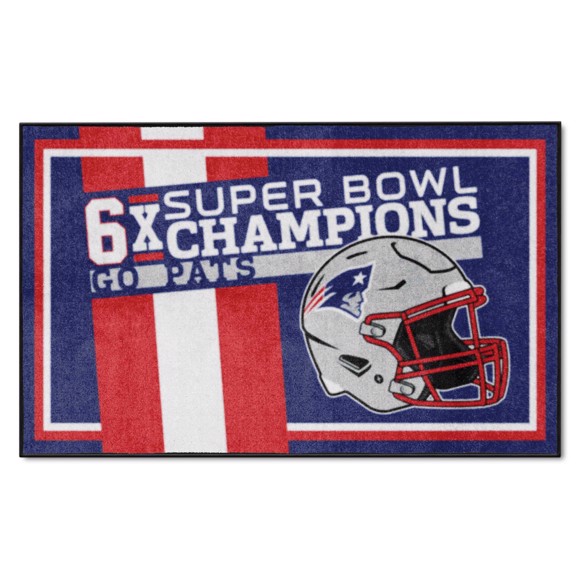 Picture of New England Patriots Dynasty 4x6 Rug