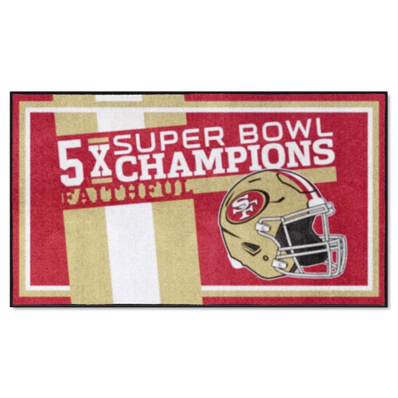 Picture of San Francisco 49ers Dynasty 3x5 Rug