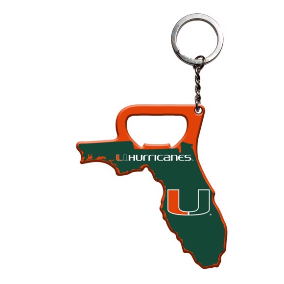 Picture of Miami Hurricanes Keychain Bottle Opener