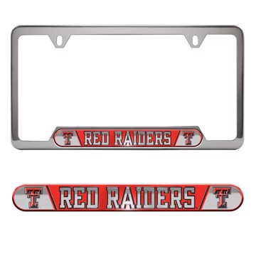 Picture of Texas Tech Red Raiders Embossed License Plate Frame