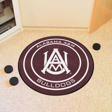 Picture of Alabama A&M Bulldogs Hockey Puck Rug - 27in. Diameter