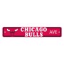Picture of Chicago Bulls Team Color Street Sign Décor 4in. X 24in. Lightweight
